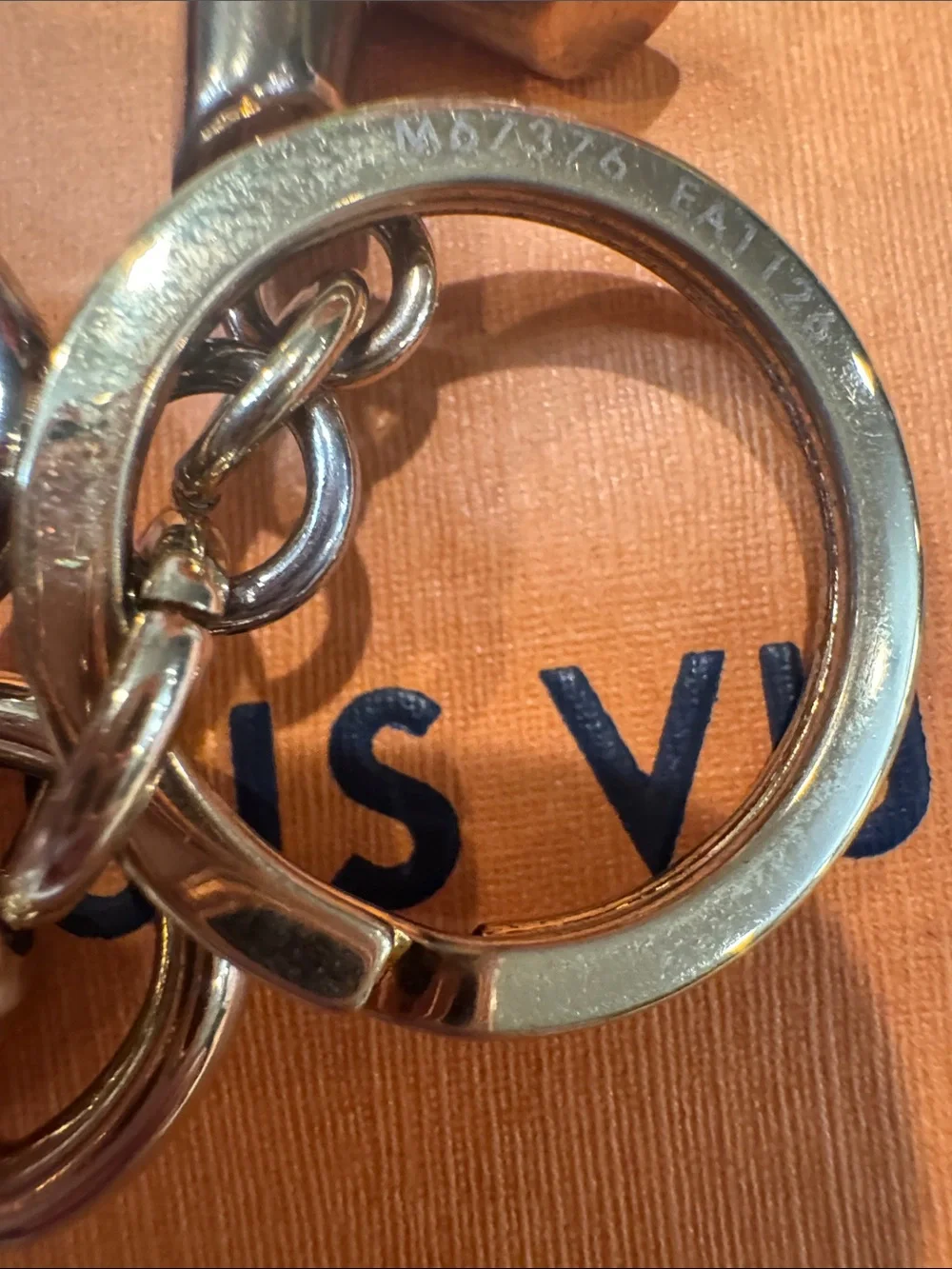 Authentic Louis Vuitton Tri-tone Hardwares Keyring